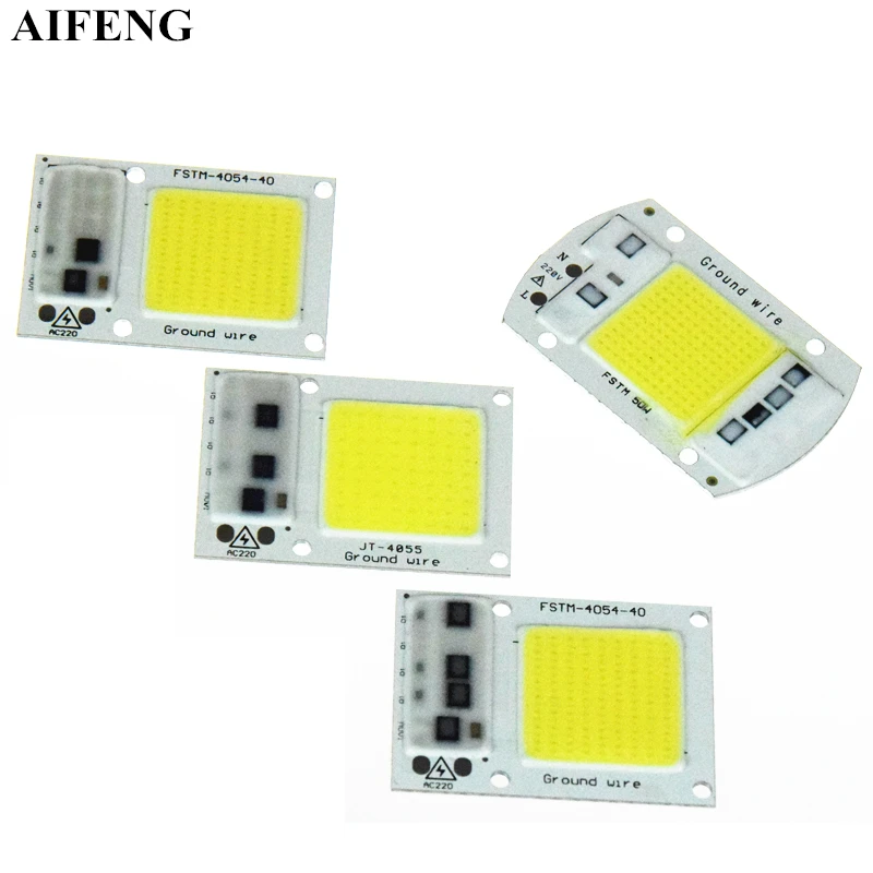 AIFENG Smart IC светодиодный чип COB 15 Вт 20 30 50 без необходимости драйвера 220 в 230 240 В для DIY