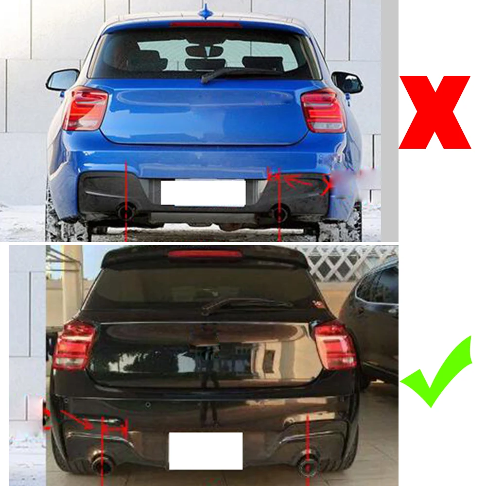 Задний бампер диффузор спойлер для BMW 1 серии F20 F21 M спортивный хэтчбек только M135i