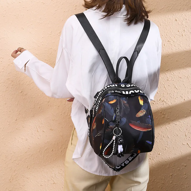 Женский рюкзак в стиле Оксфорд Повседневная сумка на плечо с противокражным