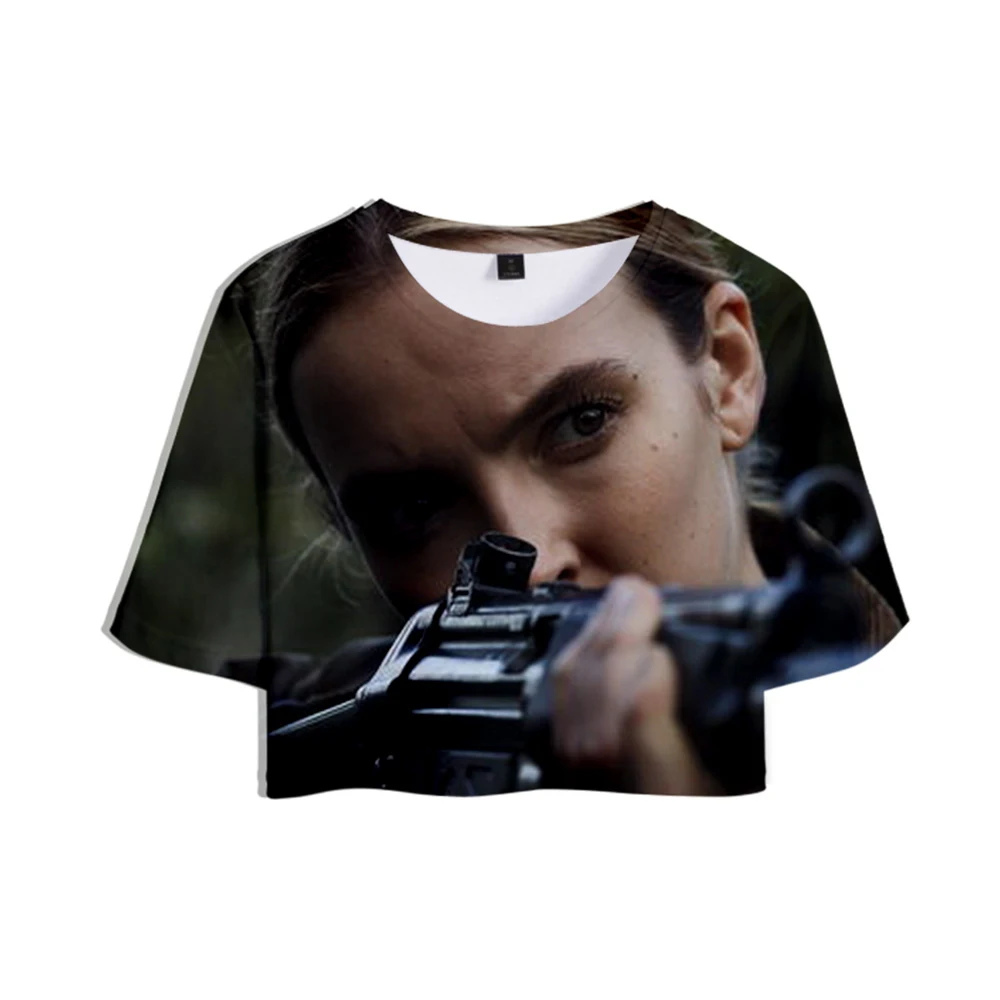 FADUNTOMMY Killing Eve модная летняя футболка из двух частей в 3D стиле женская повседневная