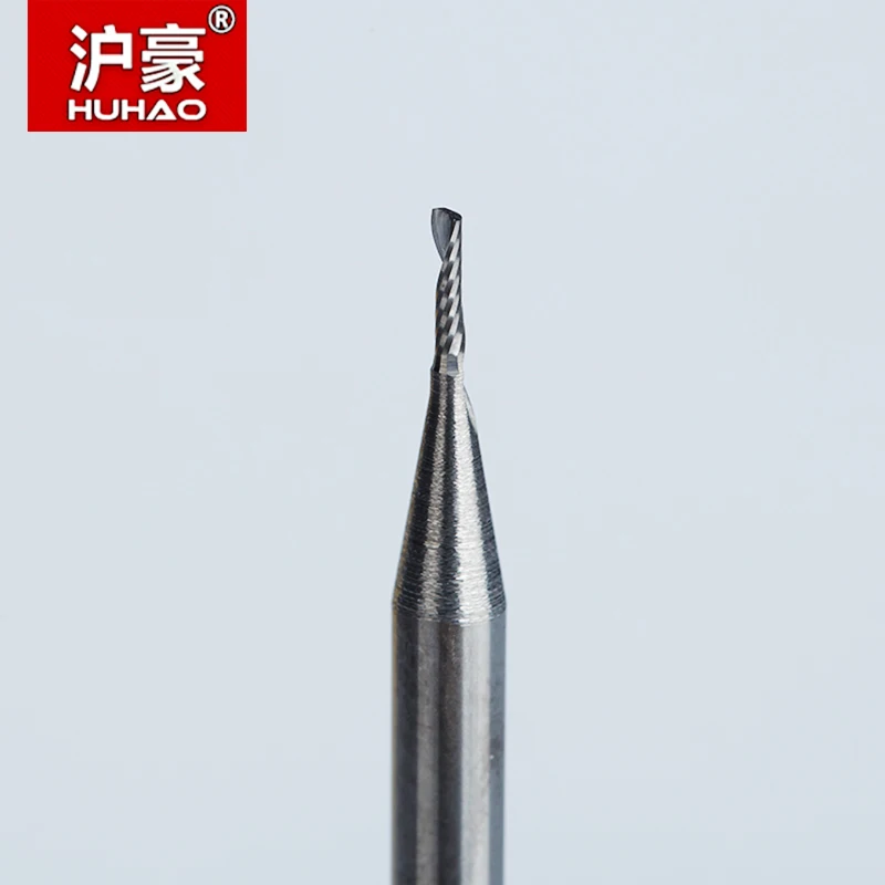 Huhao 5 шт./лот хвостовик 3 175 мм Одиночная флейта спиральный резак CNC фреза Концевая