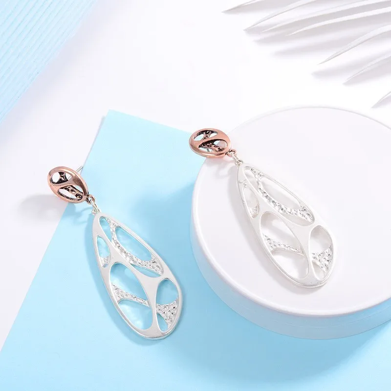 Неправильный овал Женские Висячие серьги шапки корейский Bijoux Femme 2018 ретро бусы