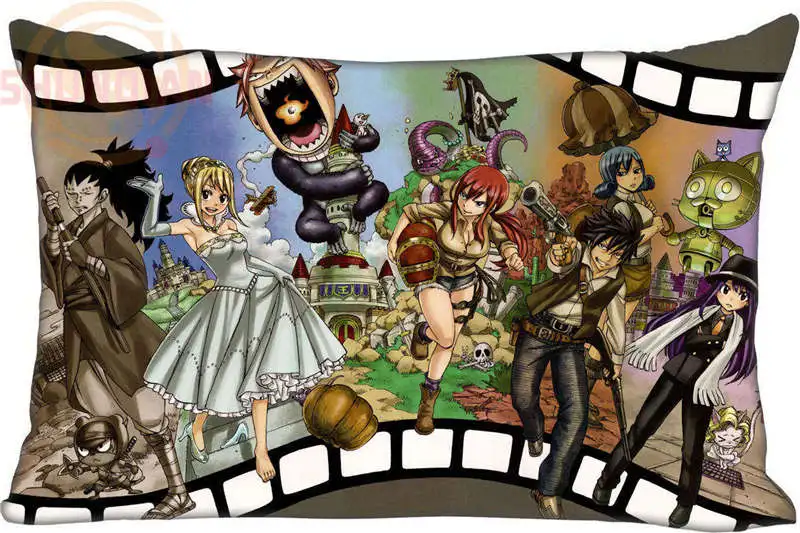 Прикольная наволочка команда сказочный стиль Tail (с двух сторон) | Дом и сад