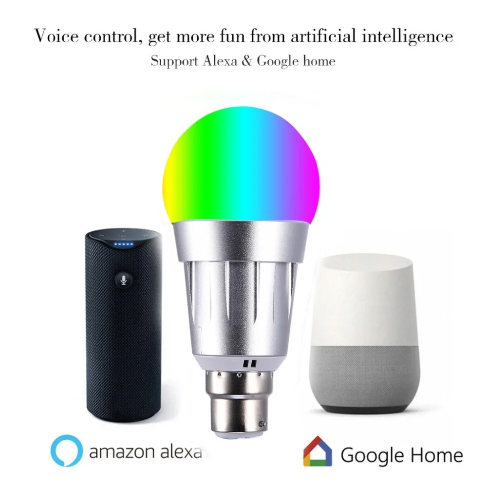 E27wifi Smart bulb LED dimming color RGBW EK0109501 daily supplies health and beauty personal care products | Лампы и освещение