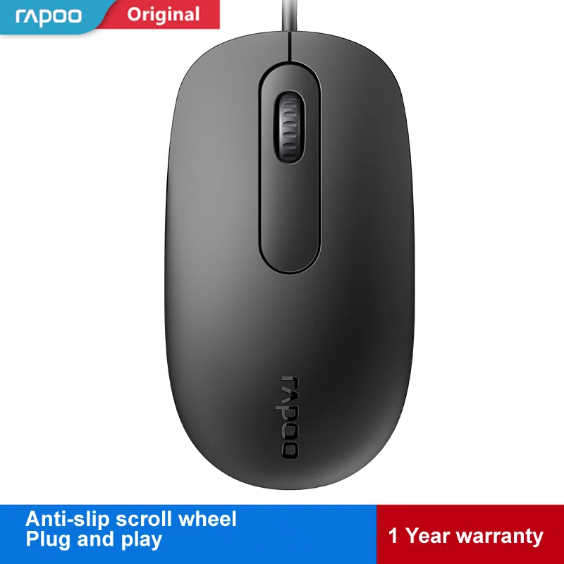 Новый Rapoo N200 проводной Мышь 1600 Точек на дюйм Оптическая USB Gaming для Macbook ноутбук |