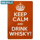 SQ-DGLZ Горячая остановка спокойствия и напитков виски металлический знак винтажные металлические тарелки кафе Паб Клуб домашний декор жестяные знаки Ретро табличка