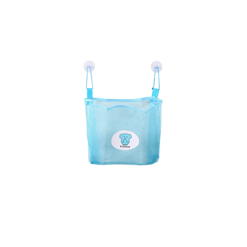 25x25cm Baby Kids Bath Time Tidy Storage Toy Suction Cup Bag Mesh Bathroom Organiser Net toiletries washcloth cleaning balls