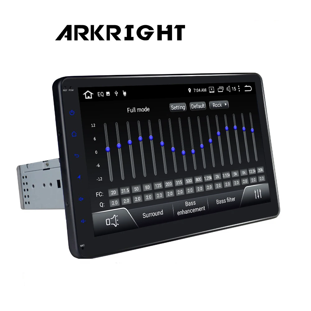 ARKRIGHT 10,1 ''1Din 32 ГБ Автомобильный плеер Android автомобильный Радио Стерео Аудио мультимедийный плеер DSP 4G Carplay быстрая загрузка HD 1280*720P