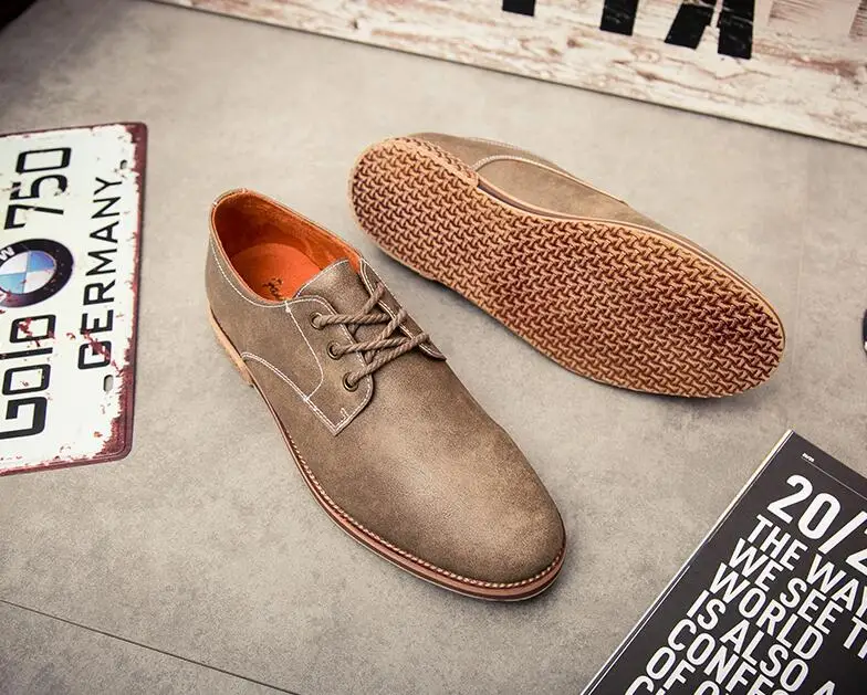 Брендовые мужские классические туфли Лидер продаж 100% натуральная кожаная обувь