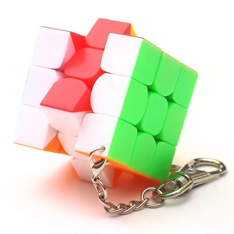 Moyu 40 мм 3x3x3 мини-Ключ Пряжка 3 шага магический куб mini3 шаг флуоресцентный
