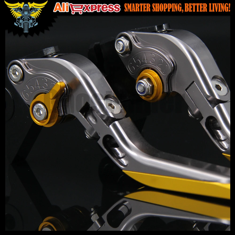 ! С логотипом CNC золотые рычаги Тормозной сцепления мотоцикла для Honda CB599/CB600 HORNET 1998
