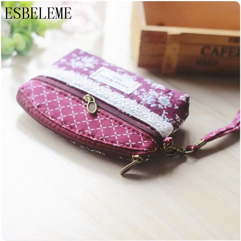 Модные женские кошельки для монет женщин милые маленькие сумки Розовый Синий