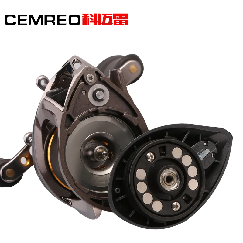 Cemreo fishing reel 11BB 6.3:1 golden red blue color available EVA handle baitcasting tackle | Спорт и развлечения
