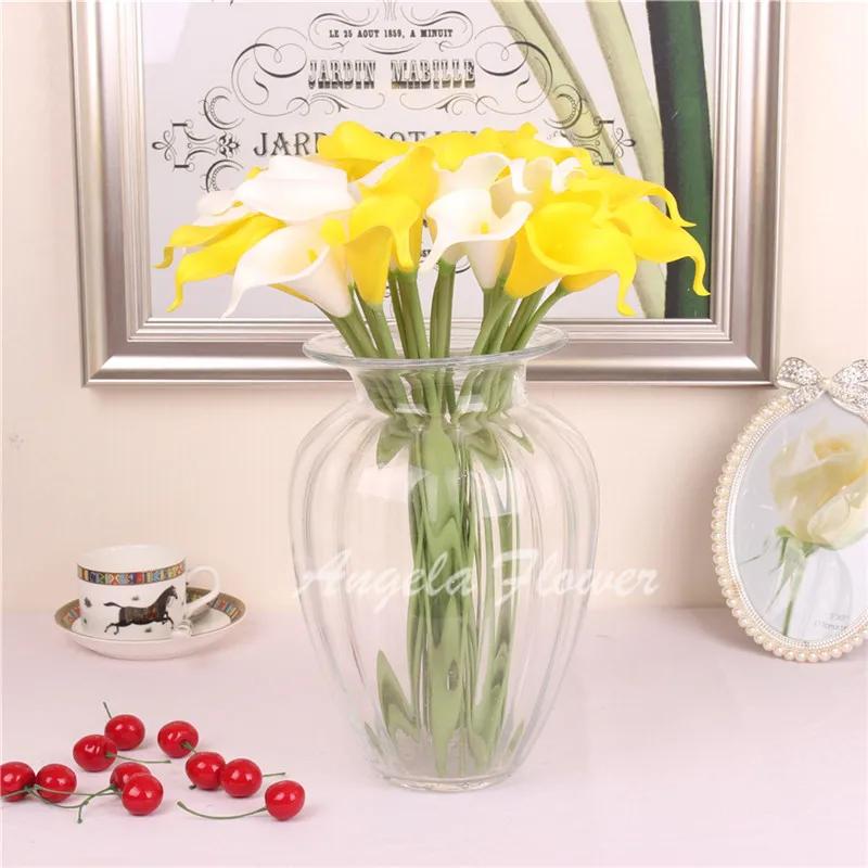 Бесплатная доставка 21 шт Искусственные цветы полиуретан с эффектом реального