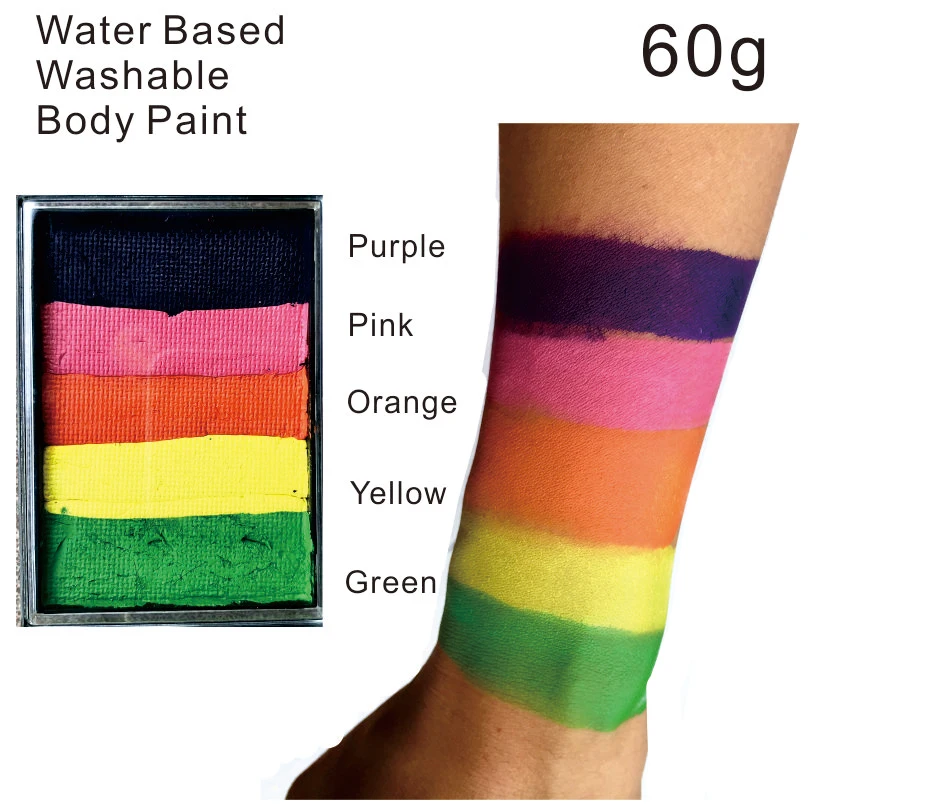 FPB05 60 г/шт. краска для лица на водной основе радужного цвета боди-арта выступлений
