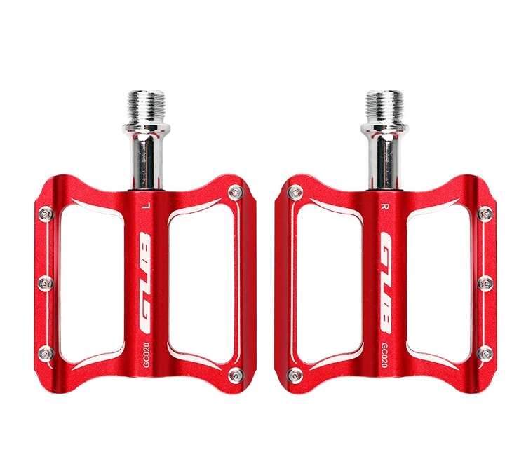 020-Red GUB CNC алюминиевый сплав горный велосипед MTB Педали Дорожный Велоспорт DU герметичный подшипник велосипедные педали сверхлегкие велосипедные педали запчасти - Цвет: 020-Red