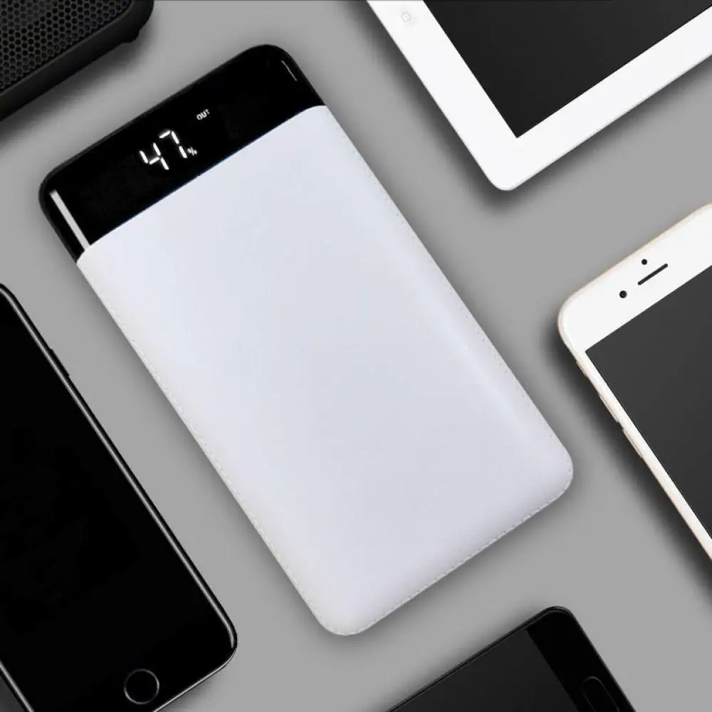 Внешний аккумулятор power Bank 20000 mAh для портативного зарядного устройства USB для телефонов с быстрой зарядкой, светодиодный аккумулятор для Android Iphone, зарядное устройство Xiaomi