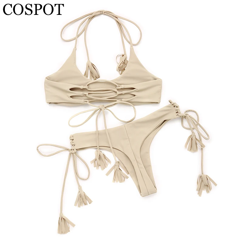 

COSPOT Swimwear Women 2019 Sexy Bikini Low Waist Bikinis Swimsuit Bathing Suit Woman Summer Swimming Suit For Womens
