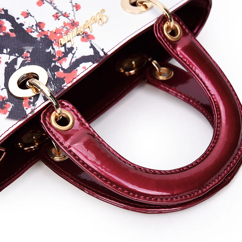 Роскошь Ствол Женщины Мультфильм Печати Мешок Основной Сумки Известный Бренд pu