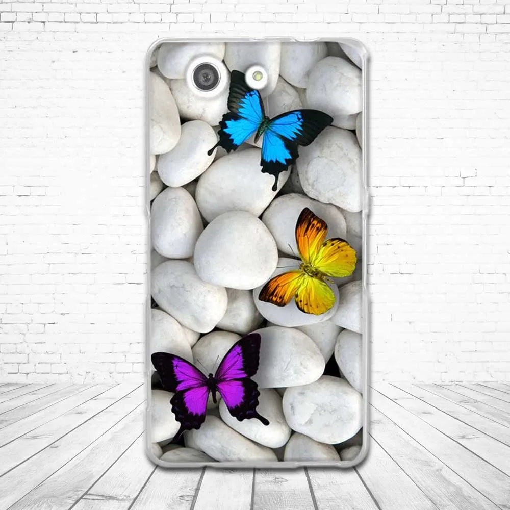 for Sony Xperia Z3 Compact Mini D5803 D5833 Cases Soft Silicone 3D Printed Cover Case z3 Compatct 4.6&quotCapa | Мобильные телефоны
