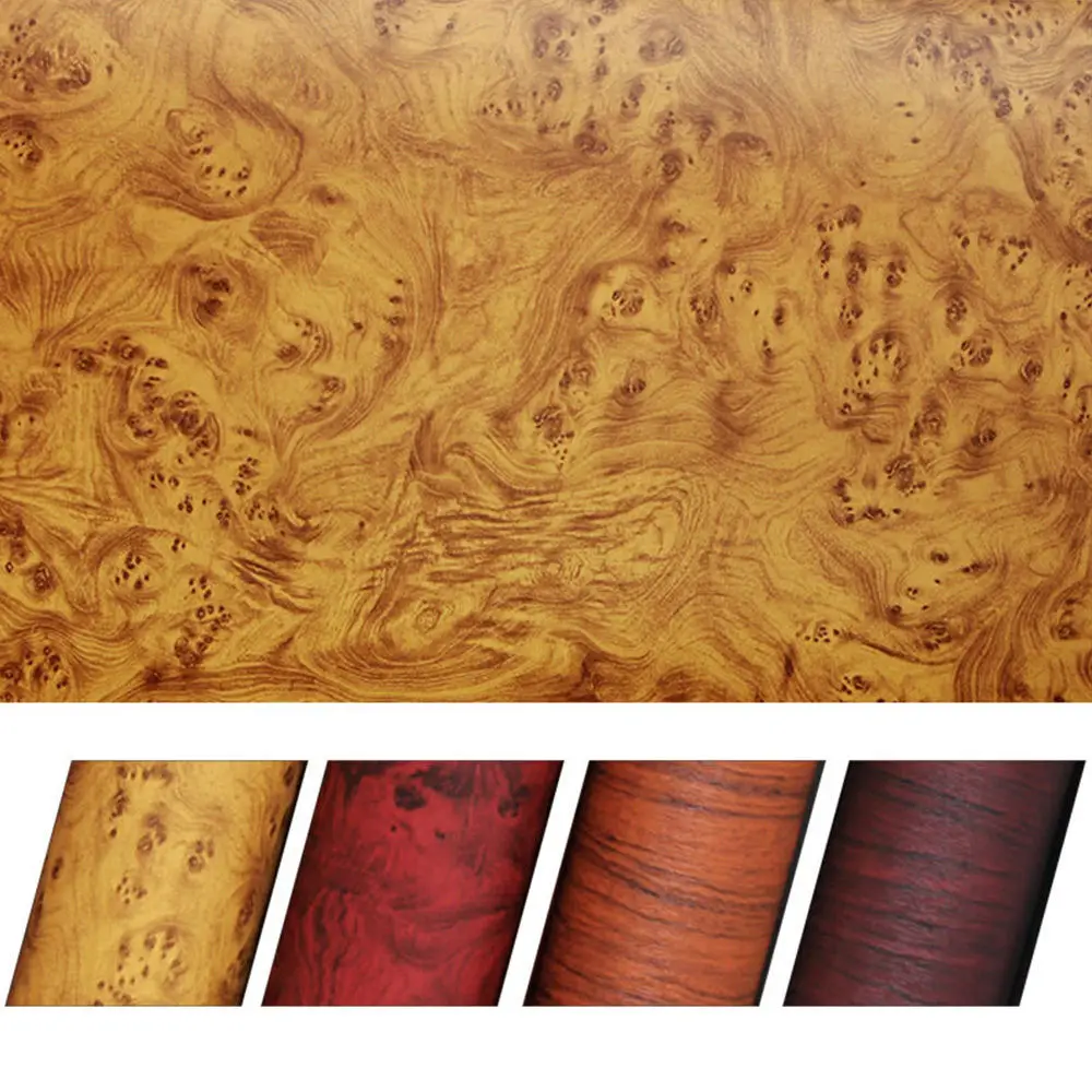 HOHOFILM 1.24x0.5m Yellow Wood Grain Vinyl Car Interior Sticker Furniture Textured Wrap 48.8''x20'' | Дом и сад