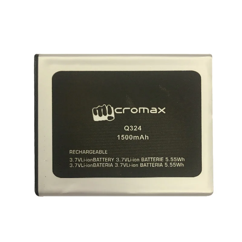 1 шт. Новинка 3 7 V 1500mAh аккумуляторная батарея для Micromax Q324 q324 Q 324 батареи мобильных