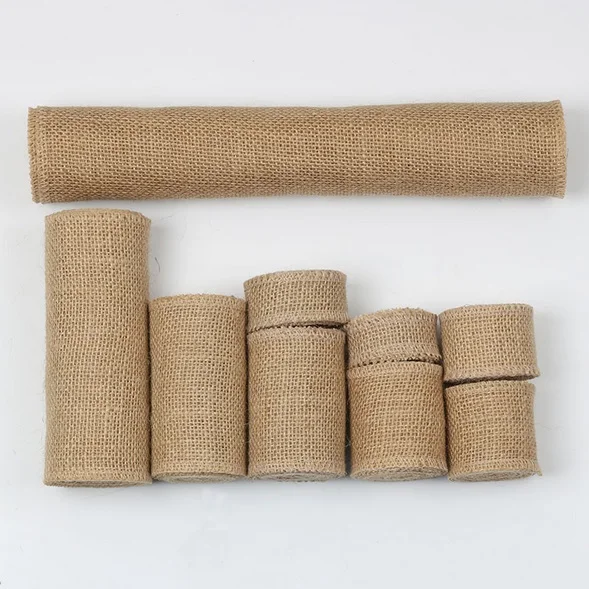 2 м/рулон натуральный джутовый Мешковина Сделай Сам гессианское украшение