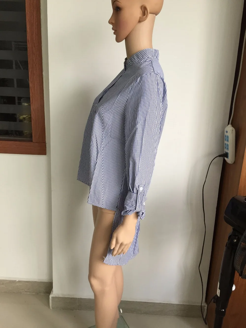 Ндте женщины футболка хлопковые леггинсы в голубую полоску рубашка с длинными