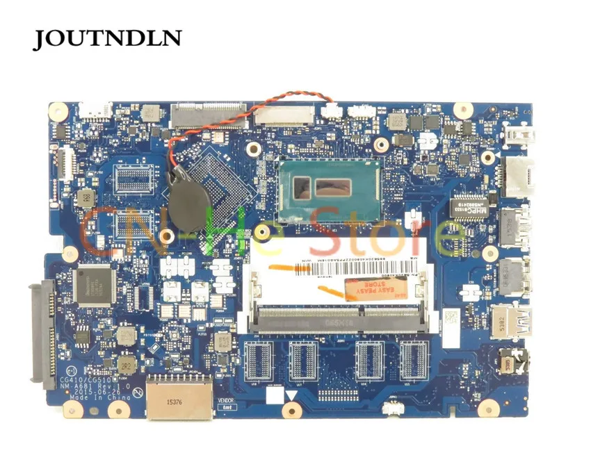 

JOUTNDLN для Lenovo IdeaPad 100-15IBD материнская плата для ноутбука 5B20K40900 CG410/CG510 NM-A681 W/ I3-5020U CPU протестирована