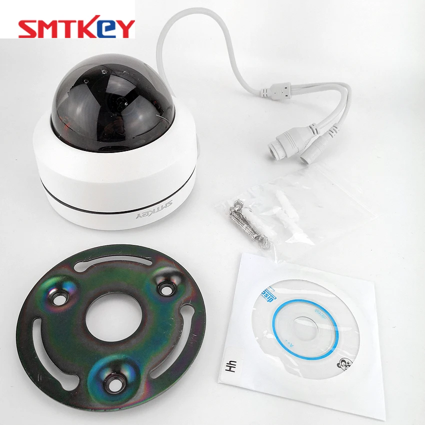 SMTKEY 2MP 1080P 4X 2,8-12 мм автоматическая фокусировка мини PTZ купольная камера для наружного водонепроницаемого видеонаблюдения IP камера