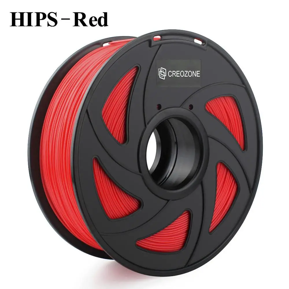 HIPS-Red CREOZONE Премиум нить для 3d принтера 1,75 1 кг PETG ABS углеродное волокно TPU нейлон/PA Металл бедра 3D пластиковая нить - Цвет: HIPS-Red
