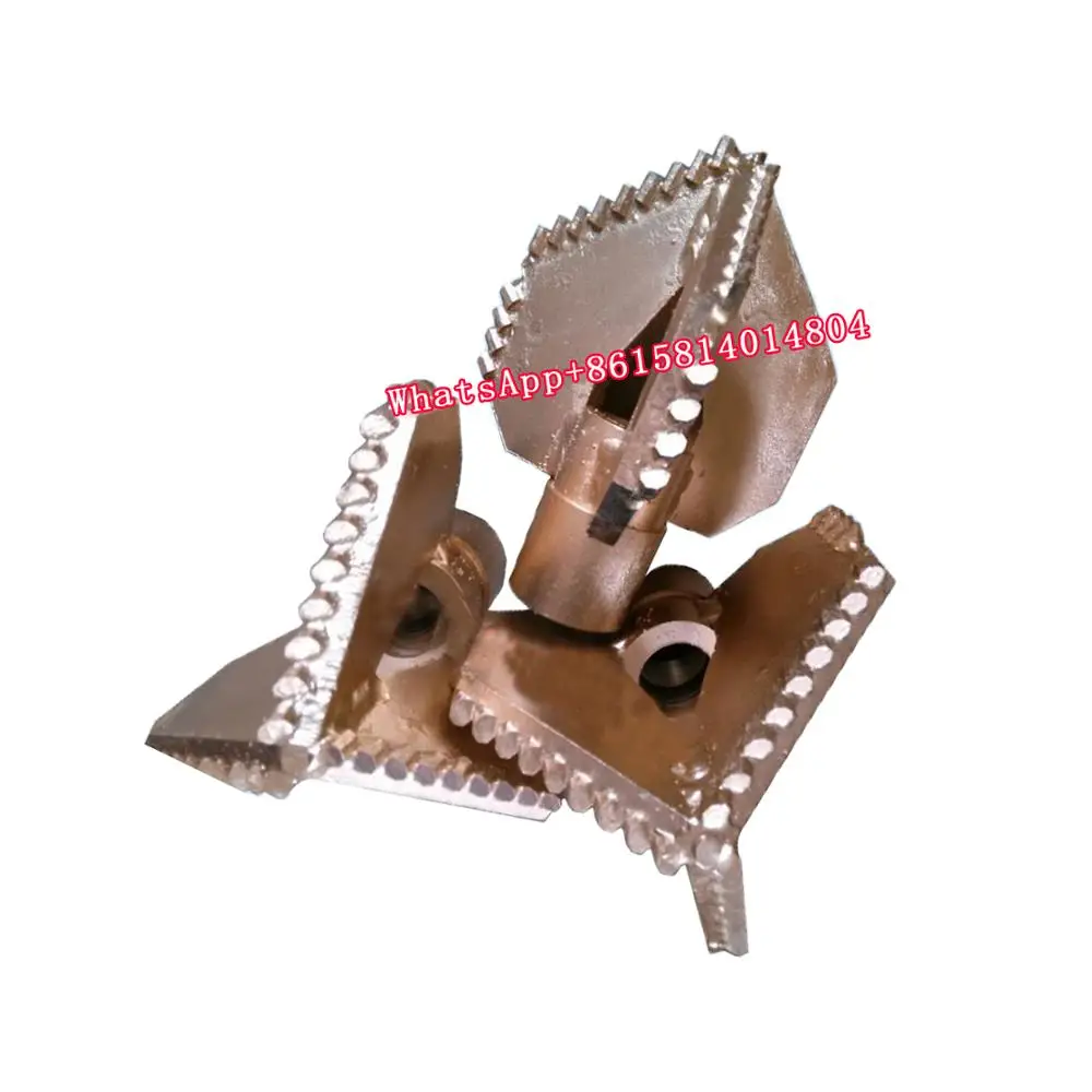 1pc high quality Well drill, 3-wing alloy drill bit, full-toothdrill, geological bit tool, mud pump fitting 3 blade drilling tool