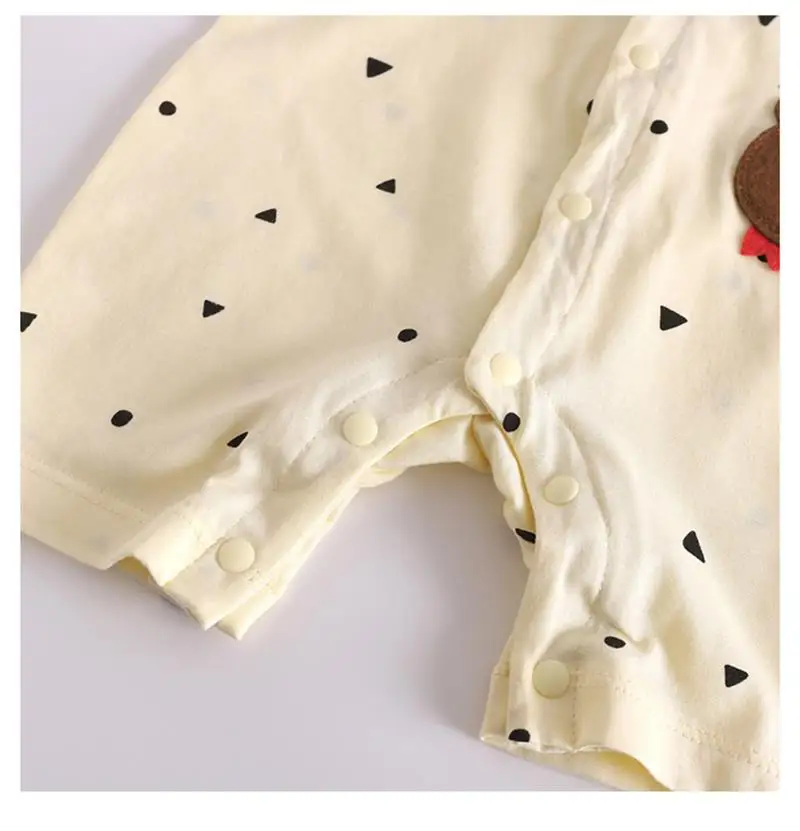 Детский комбинезон милые хлопковые пижамы с изображением медведя сезон лето