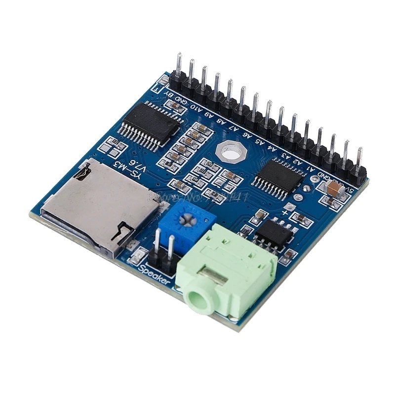 MP3 голосовой модуль SD/TF Голосовая трансляция триггер плеер + динамик F MCU SCM UI