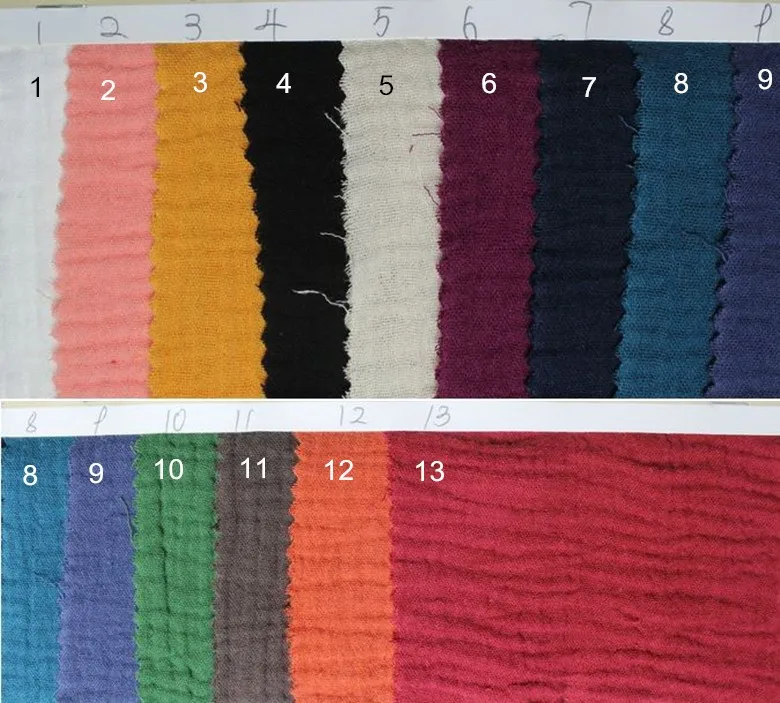 

Natural 100% Cotton double Gauze Voile Fabric 125 cm wide 134 gsm baby blanket fabric sewing fabric 100 meters wholesale CD02B