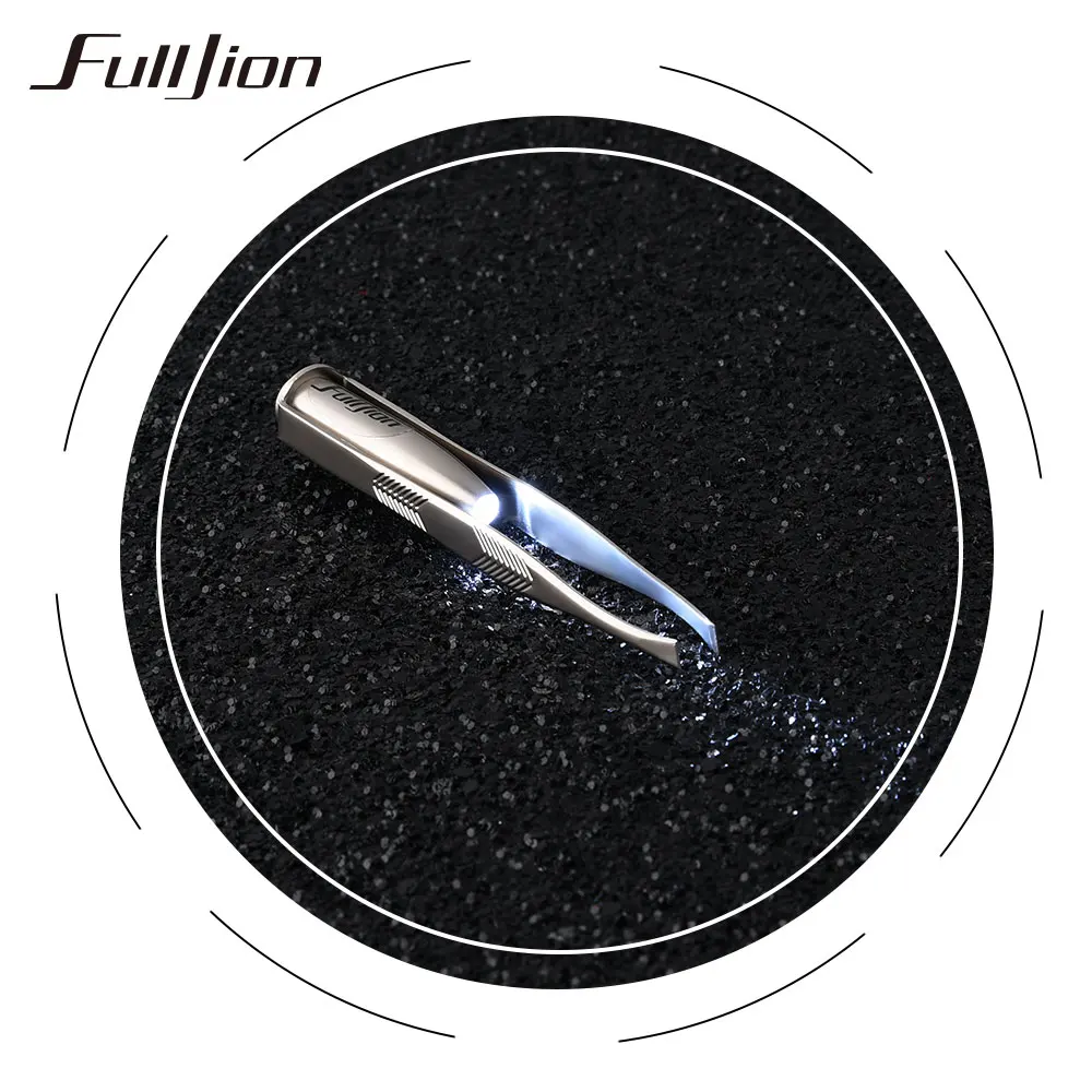 Fulljion 1 шт. светодиодные пинцеты для бровей инструменты удаления ресниц и глаз