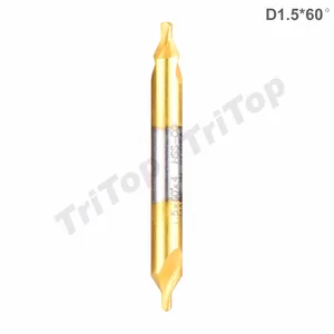 5 шт.лот D1.5 * 60 градусов из HSS , есть высокое качество, Содержащий кобальт ,золотое покрытие центровое сверло ступенчатое, диаметр хвостовика 4 мм ,диаметр режущей кромки 1,5мм  бесплатная доставка до России