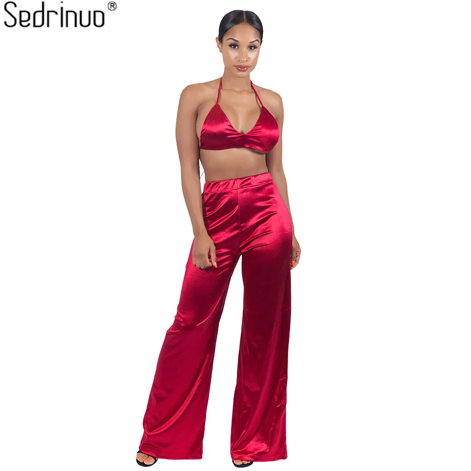 Женский комбинезон без рукавов Sedrinuo укороченный топ с пятнами и длинные штаны из