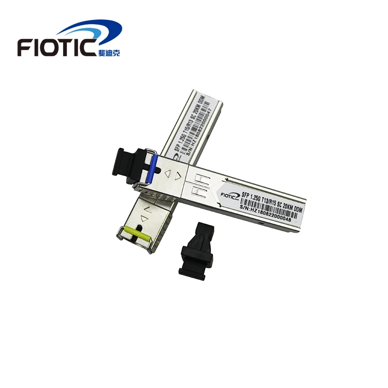 SFP 1.25G SC connector gigabit 1000BASE-LX 1310nm 1550nm 20km DDM BIDI GLC-LH-SM simplex SC Optical Fiber Transceiver module