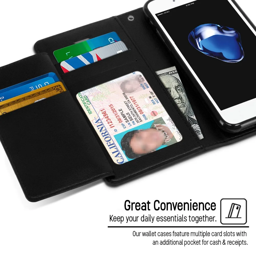 Натуральная Mercury Rich Diary из искусственной кожи чехол-бумажник чехол КРЫШКА ДЛЯ samsung Galaxy s4 s5 s6 s7 edge S8 S9 Plus Note 3 4 5 8