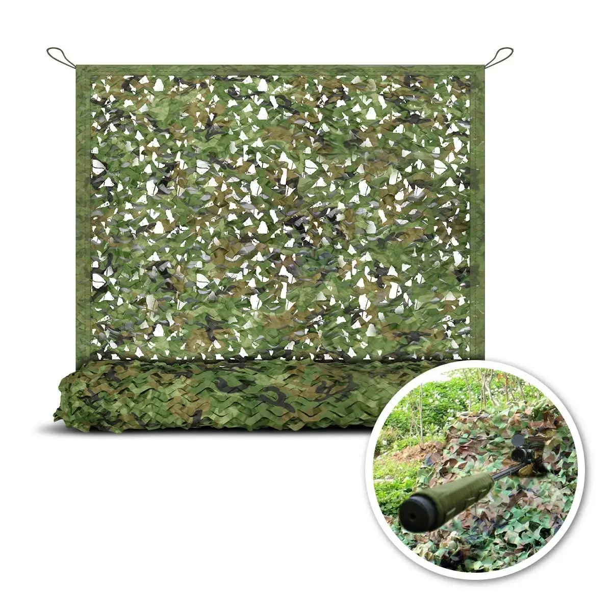 Фото Охотничий кемпинг 2 слойная камуфляжная сетка 2x3 м искусственные листья джунглей
