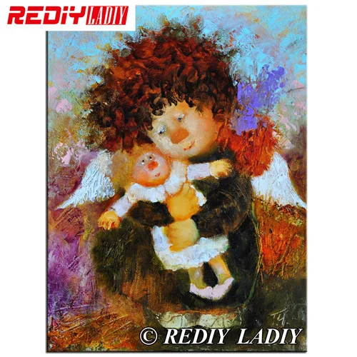 RF79004 REDIY LADIY мозаичный узор полная квадратная Алмазная Вышивка темно-синий мальчик алмазная живопись наборы вышивки крестиком Ангел Стразы живопись - Цвет: RF79004