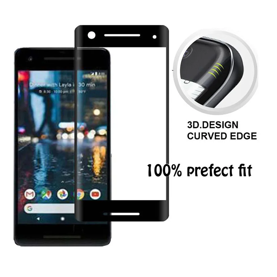 3D изогнутое закаленное Высокопрочное Стекло для Google Pixel 3 Защита экрана размера XL
