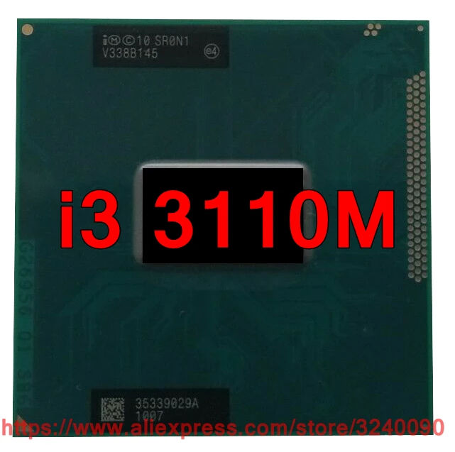 Original lntel Core i3 3110M SR0N1 CPU (3M Cache/2.40GHz/Dual-Core) i3-3110M Laptop processor free shipping
