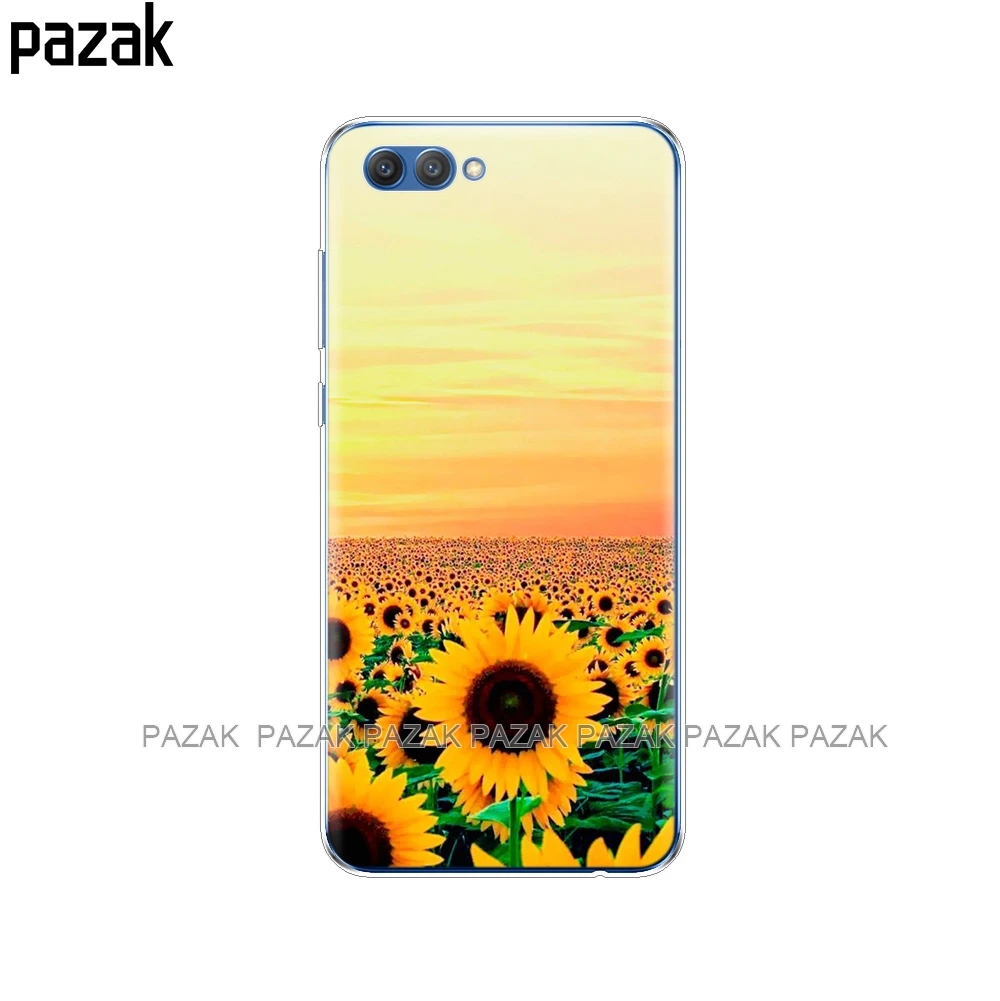 61381 Силиконовый чехол для huawei honor V10 VIEW 10, мягкая задняя крышка из ТПУ для huawei honor 10, защитный прозрачный чехол с принтом - Цвет: 61381