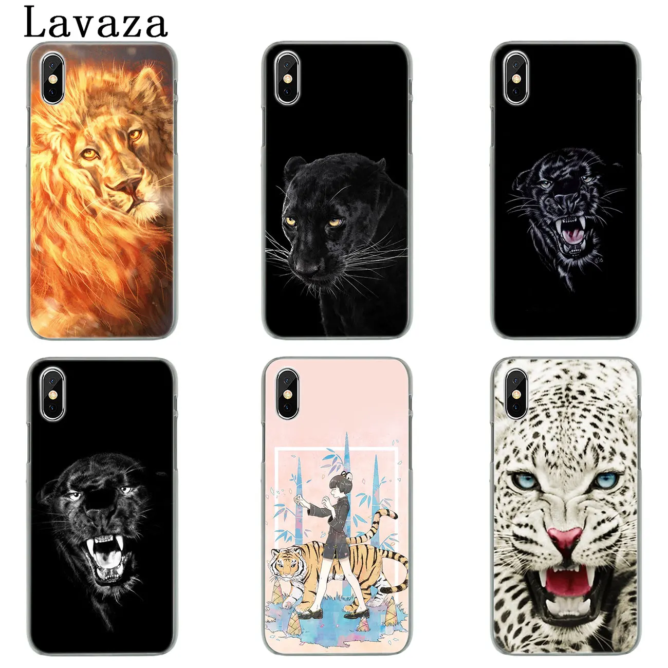 Lavaza милый лев леопард Гепард пантера жесткий чехол для телефона iPhone XR X XS 11 Pro Max 10 7