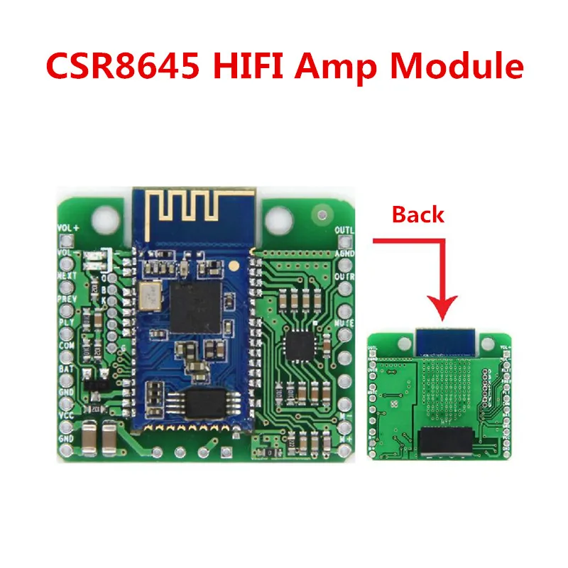 Плата ресивера CSR8645 Hi Fi модуль усилителя для аудио и автомобильного 12 В/5 В