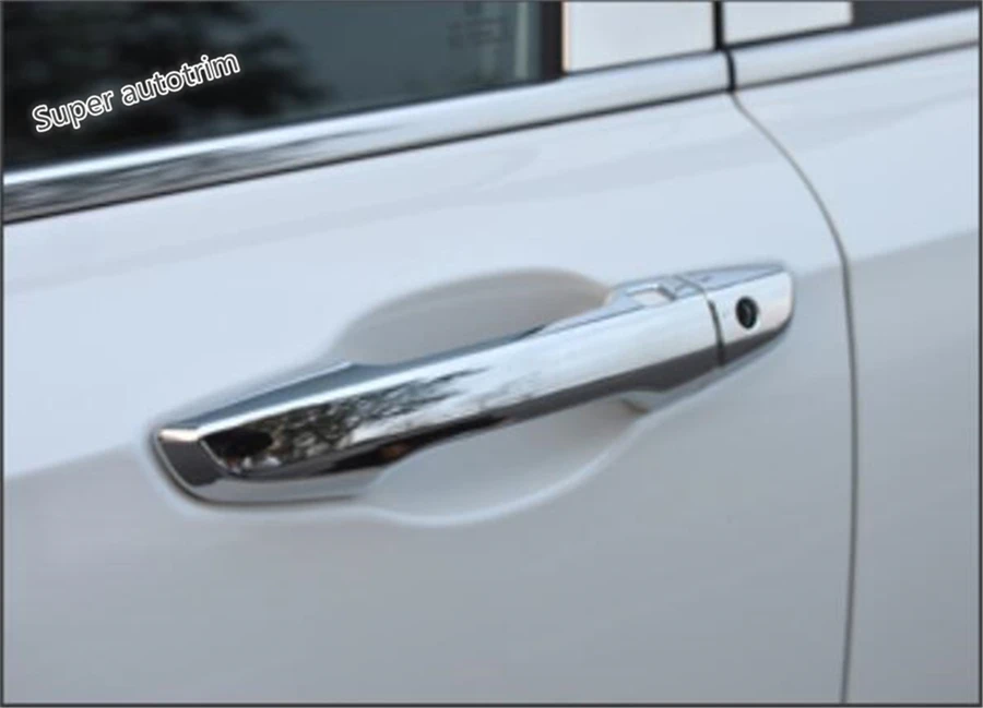 

Lapetus Outside Car Door Doorknob Handle Protect Cover Trim 8 Pcs Fit For Honda CRV CR-V 2017 2018 2019 2020 ABS Bright Style