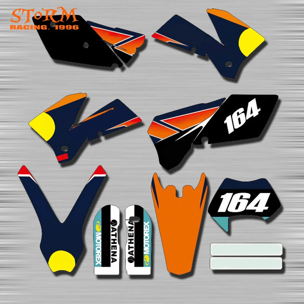 

Decals Graphics With Matching Backgounds Customize Stickers Kits For KTM EXC 2005-2007 EXCF XC XCF XCW XCFW SX SXF SXS SMR