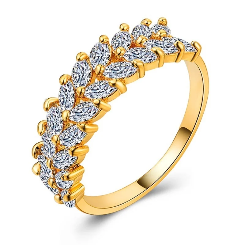 Exquisite Wheat Ring Aesthetic Temperament Women Fashion Europe and The United States Jewelry | Украшения и аксессуары